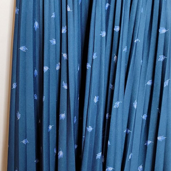 Vintage Secretary Dress Queens Row Polyester Size 8MP Pleated Bow Tie Neck - Picture 10 of 10